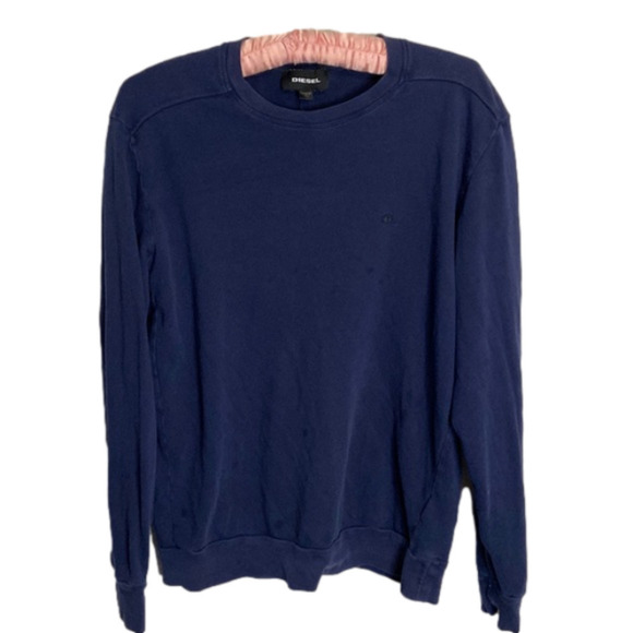 Diesel designer long sleeve navy sweater - Picture 1 of 4
